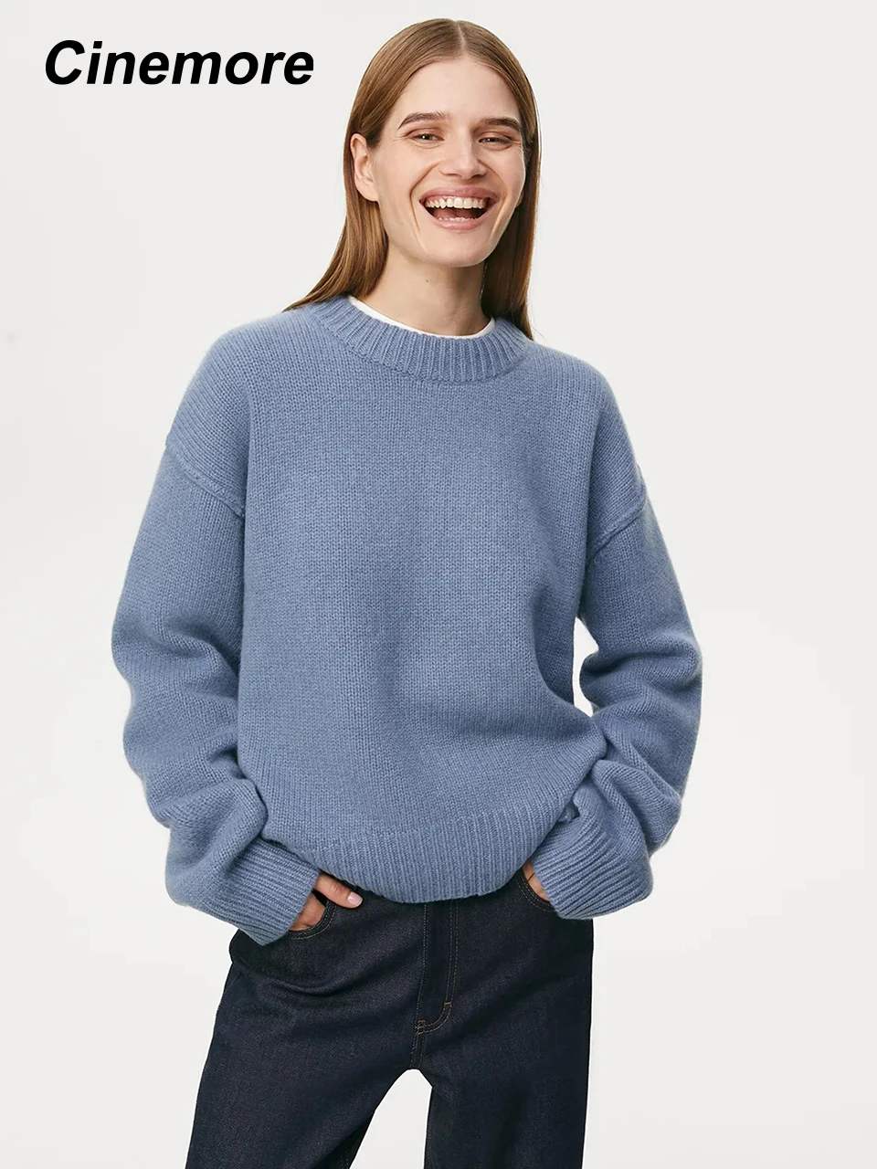 Cinemore Spring Autumn Women's Sweater Solid Oversize Casual Pullovers Warm Basic Long Sleeve Top O Neck Knitted Jumper Sweater
Cinemore Spring Autumn Women's Sweater Solid Oversize Casual Pullovers Warm Basic Long Sleeve Top O Neck Knitted Jumper Sweater