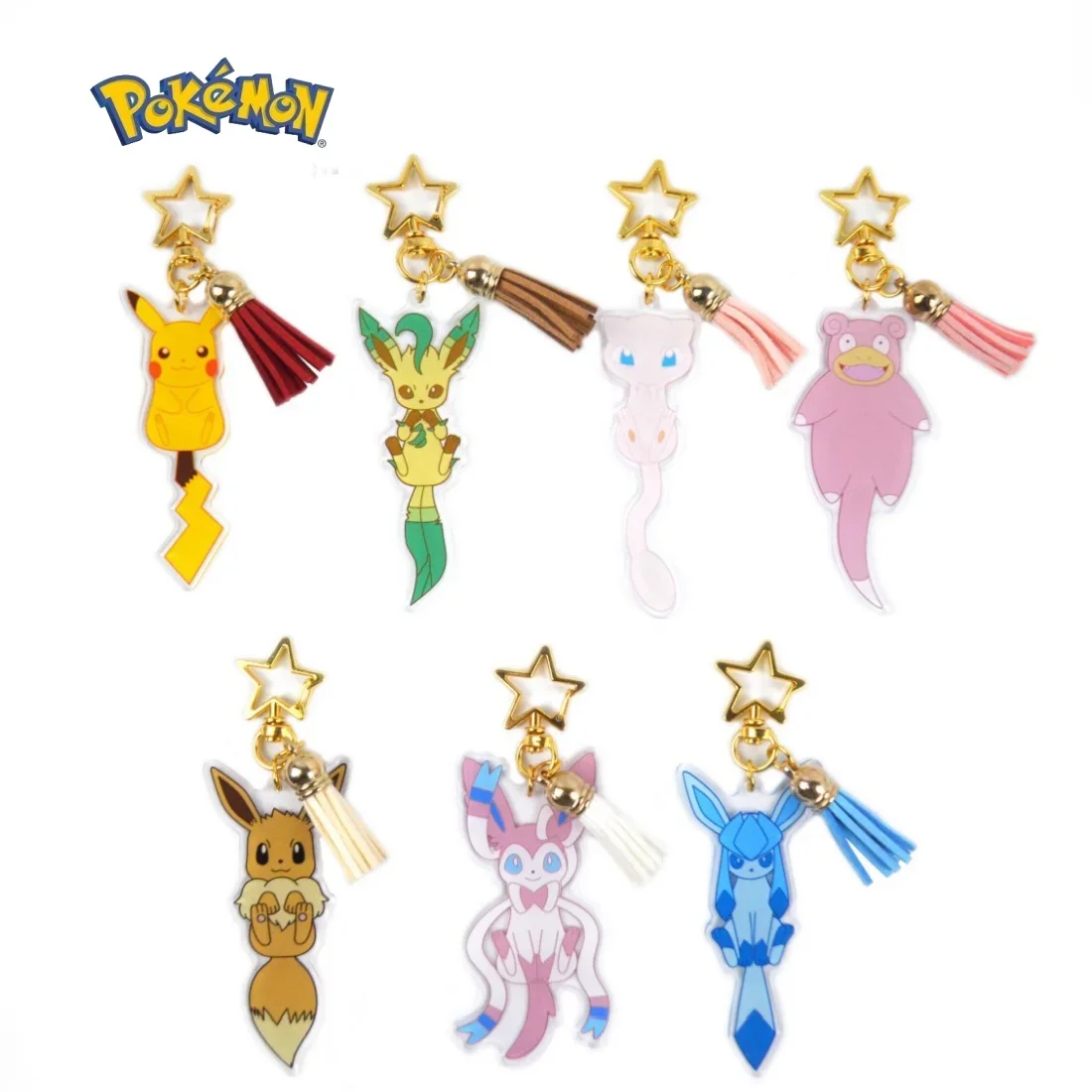 Pokemon Pikachu Cartoon Surrounding Acrylic Key Chain Animation Characters Eevee Slowpoke Cute Pendant Car Keychain Decoration
Pokemon Pikachu Cartoon Surrounding Acrylic Key Chain Animation Characters Eevee Slowpoke Cute Pendant Car Keychain Decoration
