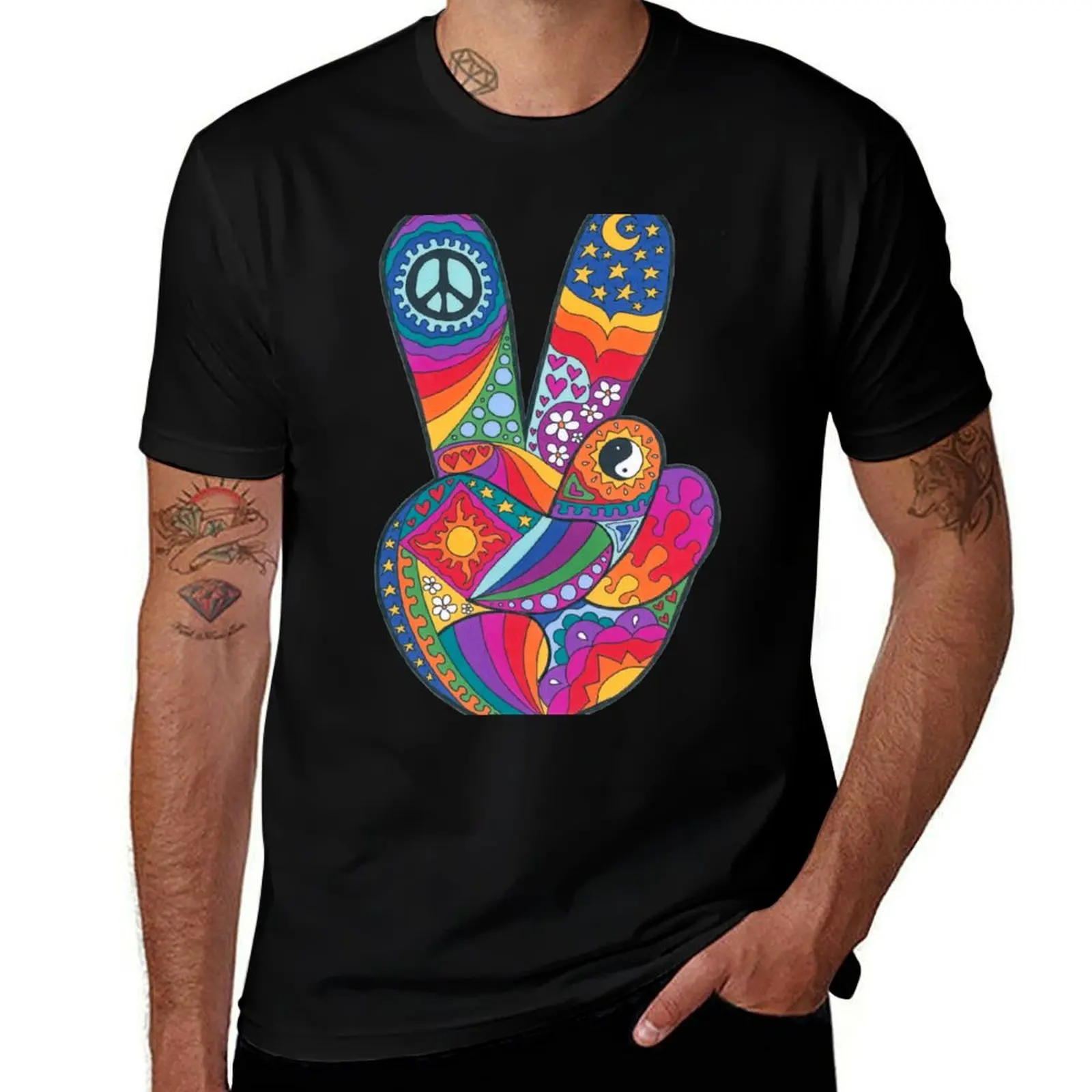 Psychedelic Peace Out T-Shirt graphic tee shirt summer clothes men t shirts high quality
Psychedelic Peace Out T-Shirt graphic tee shirt summer clothes men t shirts high quality