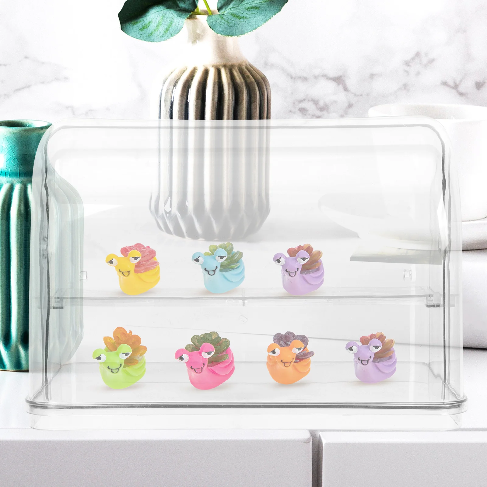 Transparent Plastic Display Container Desktop Holder for Small Collectibles Clear Showcase Dustproof Storage Box
Transparent Plastic Display Container Desktop Holder for Small Collectibles Clear Showcase Dustproof Storage Box