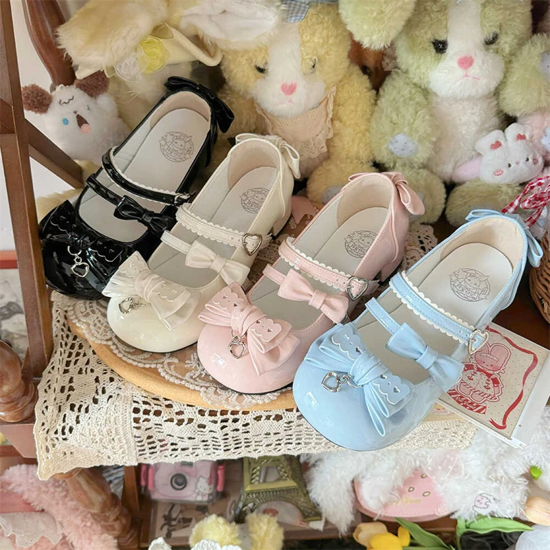Kawaii милые мягкие туфли Лолиты для девочек, милые летние туфли для чаепития, японская униформа Harajuku Jk, туфли на среднем каблуке 3,5 см
Kawaii милые мягкие туфли Лолиты для девочек, милые летние туфли для чаепития, японская униформа Harajuku Jk, туфли на среднем каблуке 3,5 см