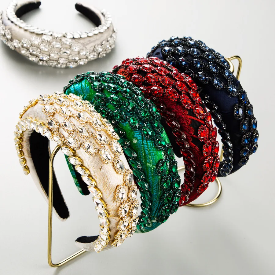 Vintage Baroque Green Red Crystal Diamante Headbands White Rhinestone Luxury Hairbands For Women Bling Wedding Hair Jewelry
Vintage Baroque Green Red Crystal Diamante Headbands White Rhinestone Luxury Hairbands For Women Bling Wedding Hair Jewelry