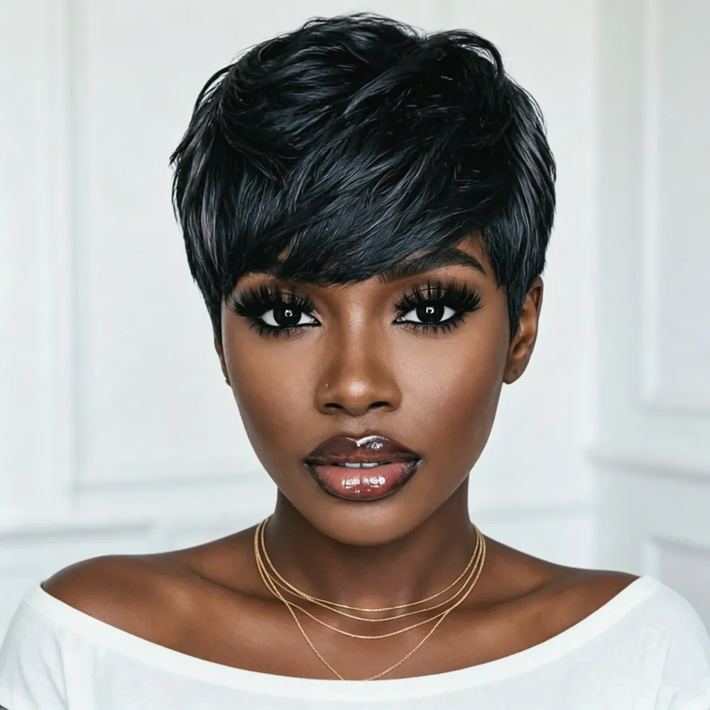 pixie wig pixie cut human hair wig brown pixie 6inch hair machine made short straight 150% density human hair wig for women black 99J color pixie cut human hair wig
pixie wig pixie cut human hair wig brown pixie 6inch hair machine made short straight 150% density human hair wig for women black 99J color pixie cut human hair wig