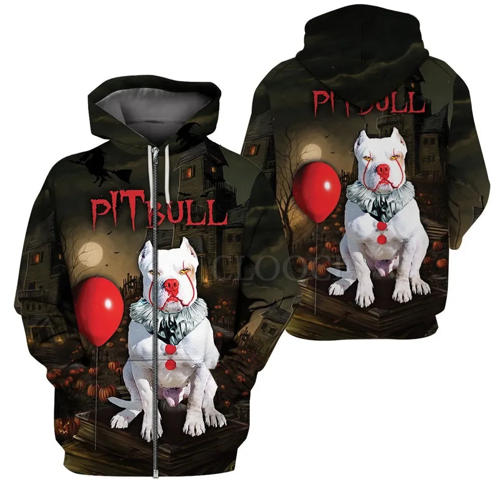 HX Хэллоуин Толстовки на молнии Pitbul 3D Графика WE ALL WOOF DOWN HERE Толстовки на молнии с карманами Повседневные толстовки Мужская одежда
HX Хэллоуин Толстовки на молнии Pitbul 3D Графика WE ALL WOOF DOWN HERE Толстовки на молнии с карманами Повседневные толстовки Мужская одежда
