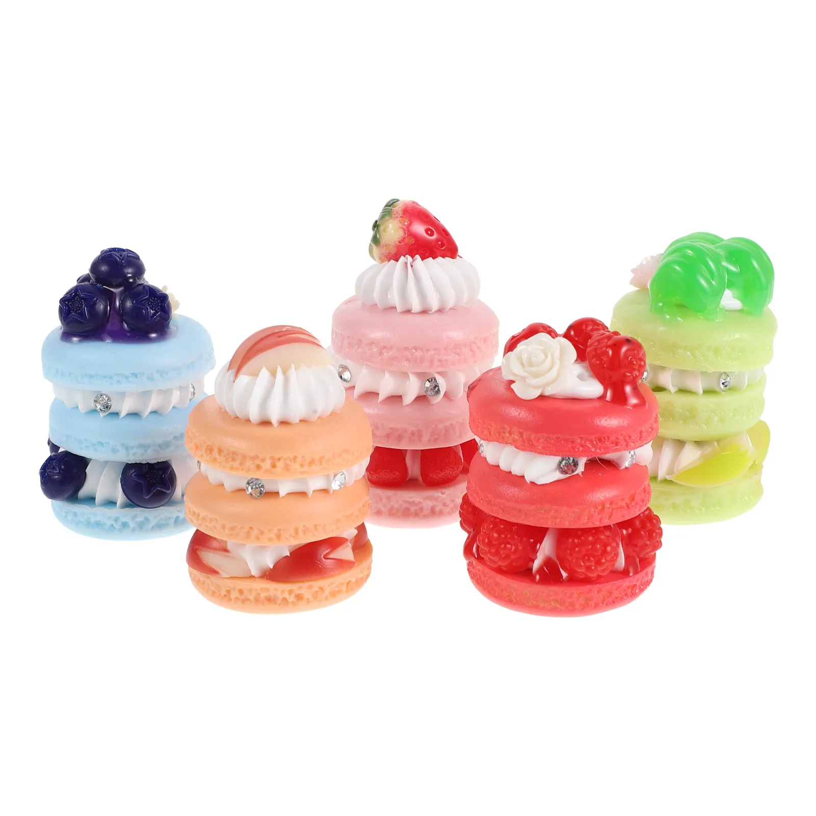 5Pcs Simulated Fruit Cake Artificial Display Bakery Decorations for Party Table Decoration Macaron Cake Toppers Mini Pretend
5Pcs Simulated Fruit Cake Artificial Display Bakery Decorations for Party Table Decoration Macaron Cake Toppers Mini Pretend