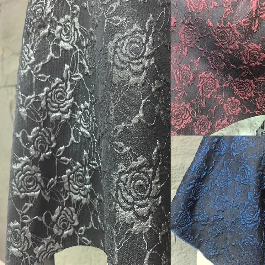 Chinese Style Embossed Rose Jacquard Fabric 3D Textured Floral Textile for Hanfu Ceremony DIY Decor Designer Clothing Material
Chinese Style Embossed Rose Jacquard Fabric 3D Textured Floral Textile for Hanfu Ceremony DIY Decor Designer Clothing Material
