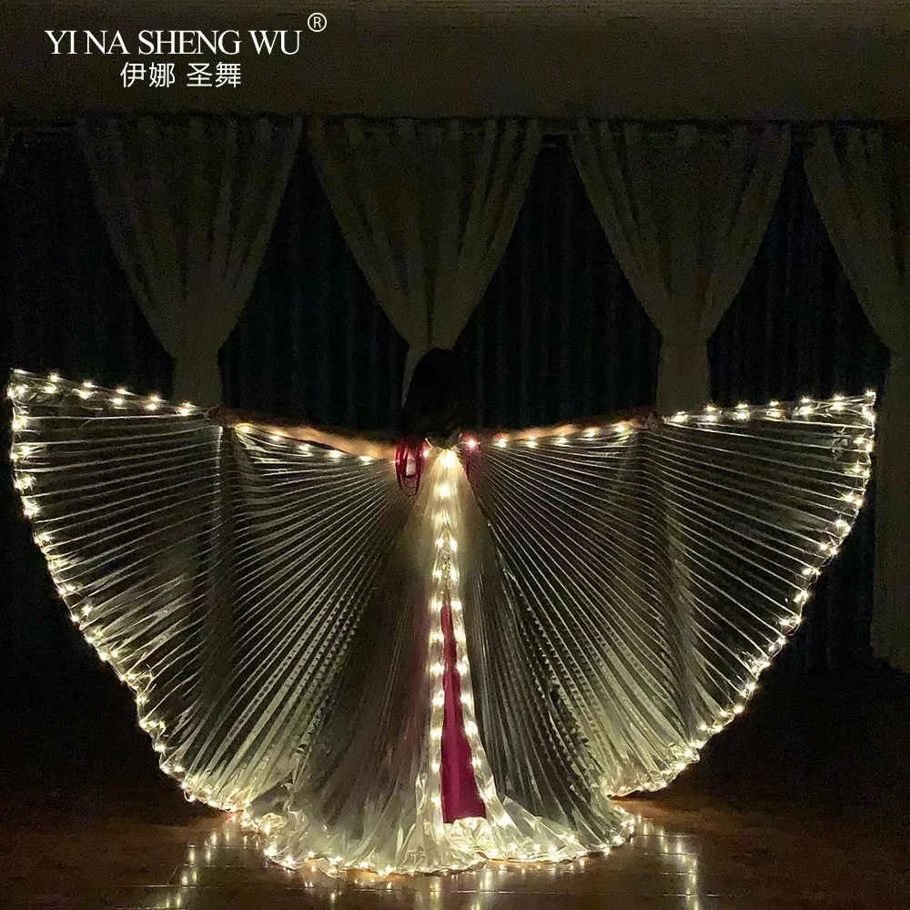 New LED Luminous Wings Prop Silver Wing Yellow Light Split Cloak Wrap Dance Wing Halloween Cloak Belly Dance LED Wings For Adult
New LED Luminous Wings Prop Silver Wing Yellow Light Split Cloak Wrap Dance Wing Halloween Cloak Belly Dance LED Wings For Adult