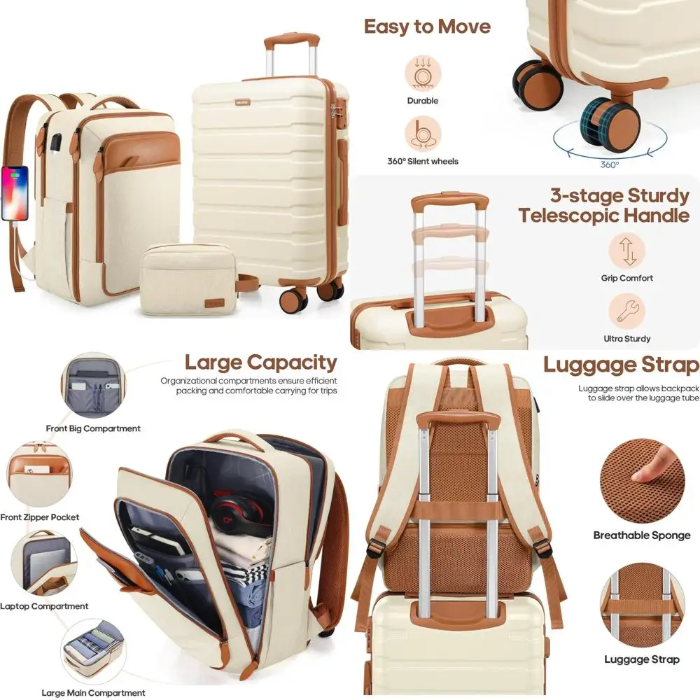 Набор чемоданов из 3 предметов с замком TSA — 20-дюймовые одобренные чемоданы для ручной клади для мужчин и женщин, дорожный компаньон
Набор чемоданов из 3 предметов с замком TSA — 20-дюймовые одобренные чемоданы для ручной клади для мужчин и женщин, дорожный компаньон