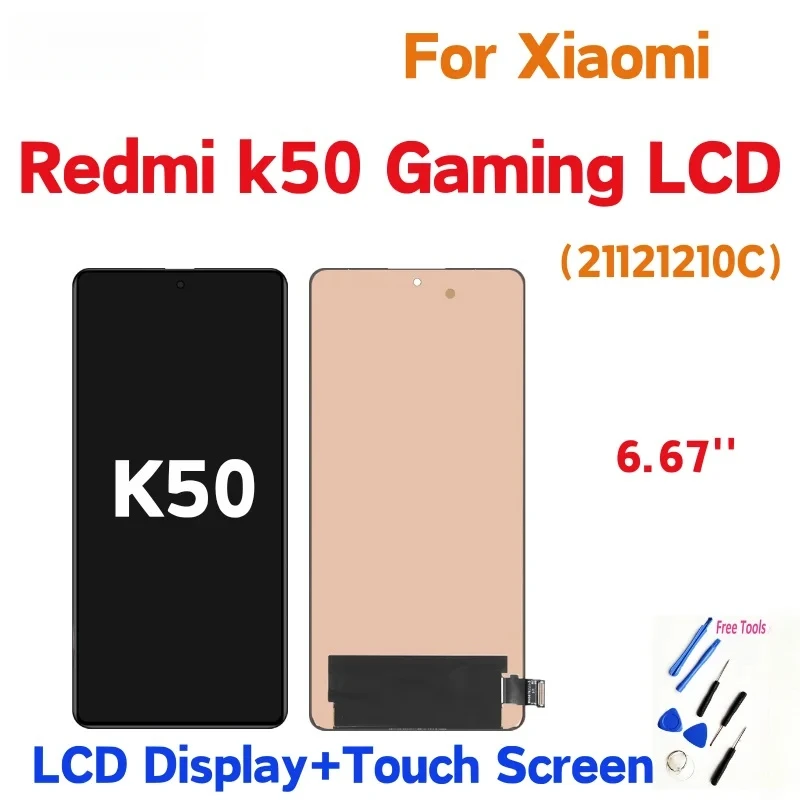 6,67-дюймовый AMOLED для игрового ЖК-дисплея Redmi k50, дигитайзер с сенсорным экраном 21121210 Замена C
6,67-дюймовый AMOLED для игрового ЖК-дисплея Redmi k50, дигитайзер с сенсорным экраном 21121210 Замена C