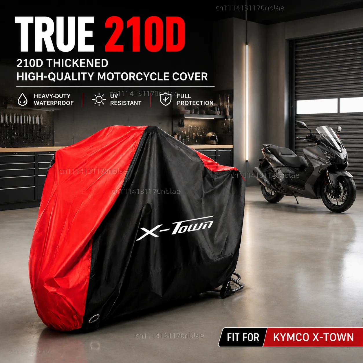 For KYMCO X-TOWN125i X-TOWN300i 210D Motorcycle Cover Waterproof Fabric All Season Dustproof UV Protection Moto Rain Cover
For KYMCO X-TOWN125i X-TOWN300i 210D Motorcycle Cover Waterproof Fabric All Season Dustproof UV Protection Moto Rain Cover