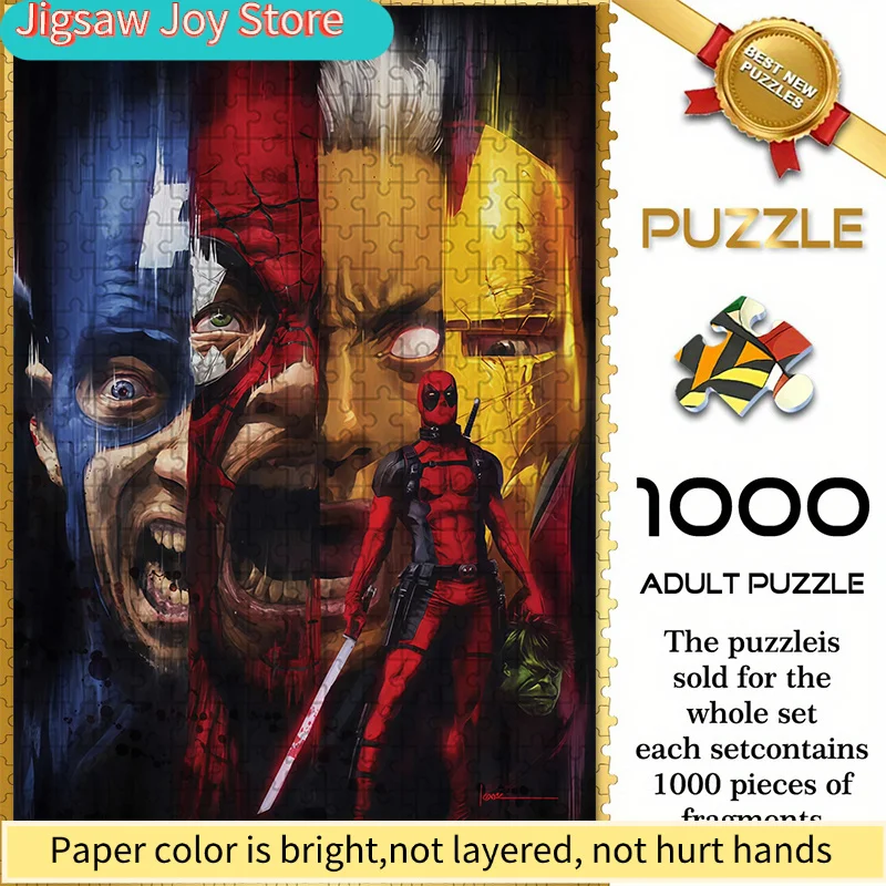 of Seamless Puzzles Featuring Marvel Characters Like Deadpool And Captain America W1.6-77, with a Multi-Hero Split-Screen Desi
of Seamless Puzzles Featuring Marvel Characters Like Deadpool And Captain America W1.6-77, with a Multi-Hero Split-Screen Desi