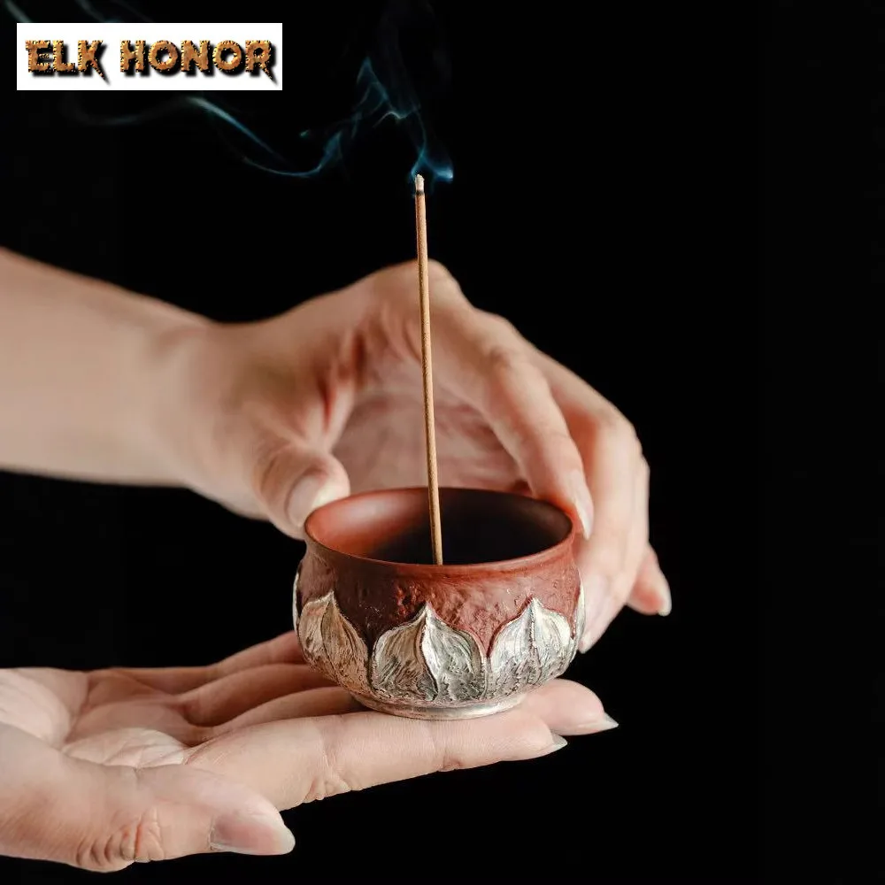 Фиолетовая глина, серебряный лепесток лотоса, держатель для благовоний, туман для курения, пароварки, курильницы, ароматерапия, курильница, набор украшений, ремесло
Фиолетовая глина, серебряный лепесток лотоса, держатель для благовоний, туман для курения, пароварки, курильницы, ароматерапия, курильница, набор украшений, ремесло