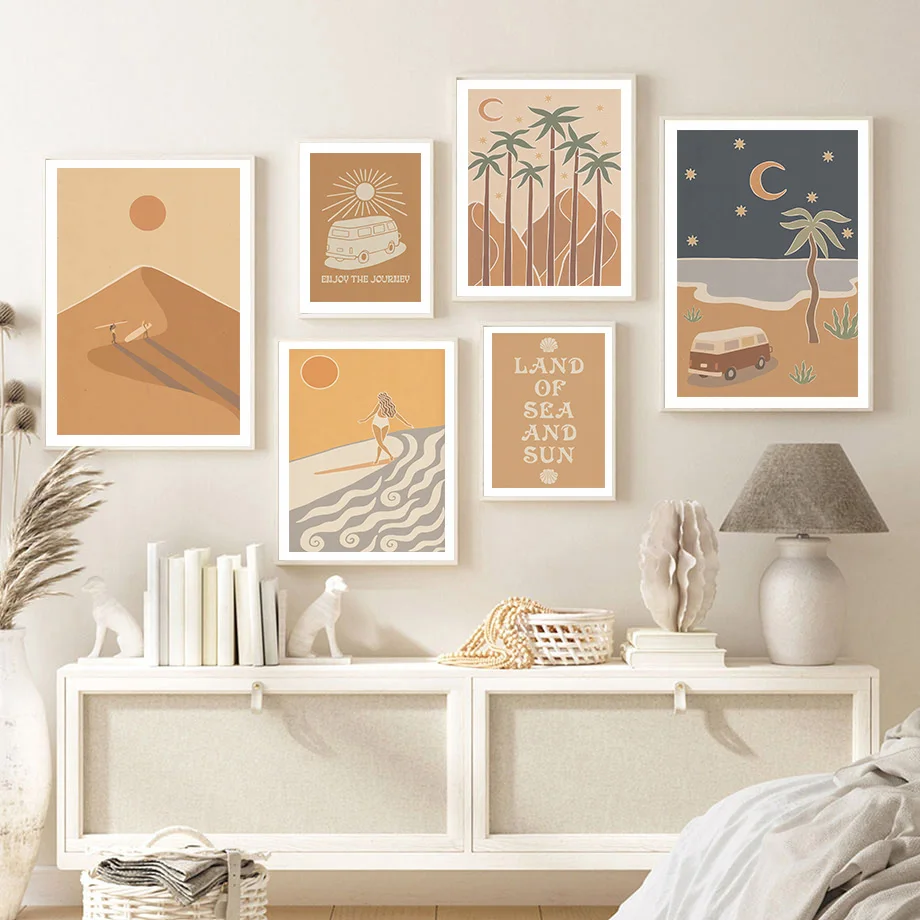 Campers Surfing Sun Wave Palm Tree Beach Poster Abstract Wall Art Canvas Painting Prints Pictures For Living Room Decor Gift
Campers Surfing Sun Wave Palm Tree Beach Poster Abstract Wall Art Canvas Painting Prints Pictures For Living Room Decor Gift