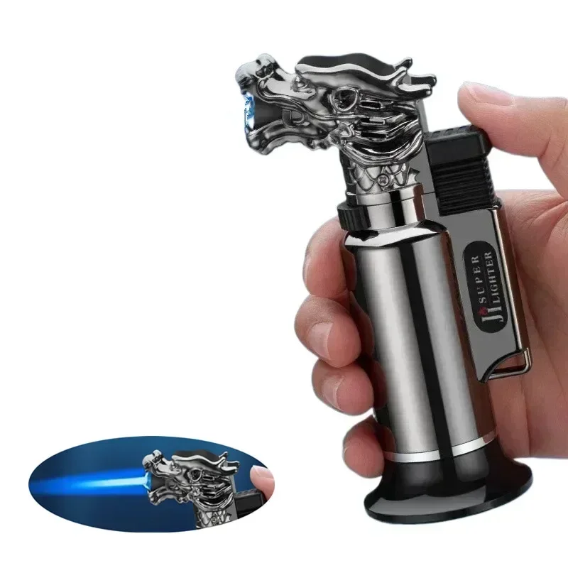 Metal Dragon Lighter Welding Torch Lighter Windproof Flame Cigar Lighter Igniter Gun Men's Small Tool Gift
Metal Dragon Lighter Welding Torch Lighter Windproof Flame Cigar Lighter Igniter Gun Men's Small Tool Gift