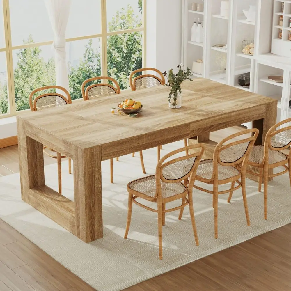 Dinner Table for 68 People, Kitchen and Dining Room Furniture, 78.7 Conference Desk Table with Sturdy Pedestal Base, Large Rect
Dinner Table for 68 People, Kitchen and Dining Room Furniture, 78.7 Conference Desk Table with Sturdy Pedestal Base, Large Rect