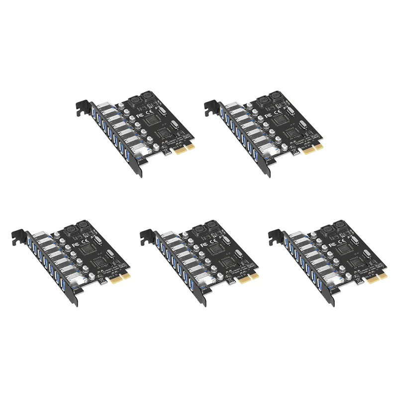 AP-5X USB 3.0 PCI-E Expansion Card Adapter 7 Ports Hub Adapter External Controller PCI-E Extender PCI Express Card
AP-5X USB 3.0 PCI-E Expansion Card Adapter 7 Ports Hub Adapter External Controller PCI-E Extender PCI Express Card