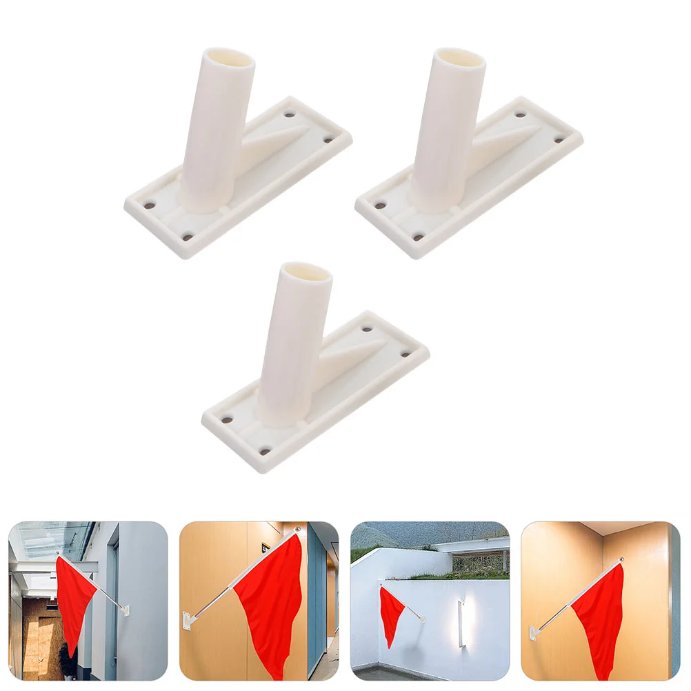 3 Pcs Metal Flagpole Base Poles Rack Bracket Stand Household Plastic Adhesive Wall
3 Pcs Metal Flagpole Base Poles Rack Bracket Stand Household Plastic Adhesive Wall