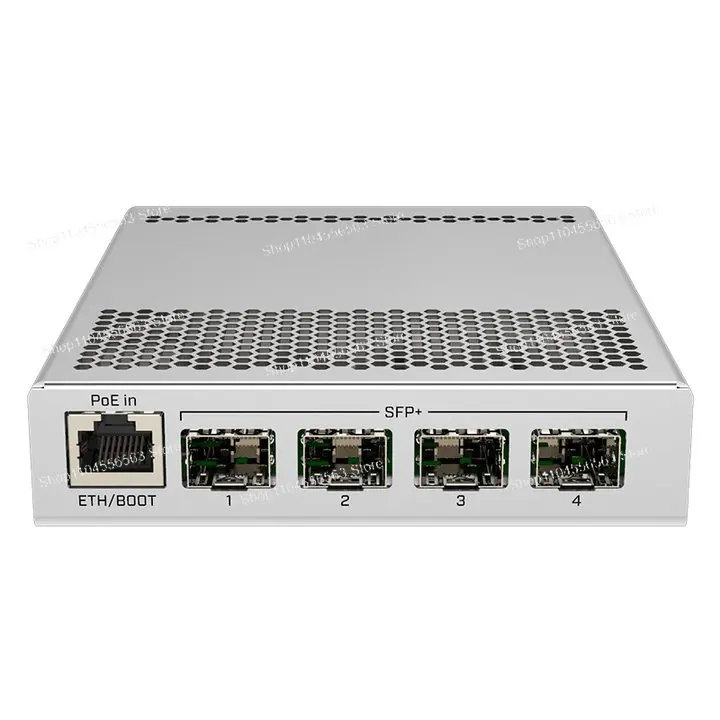 CRS305-1G-4S + IN10 Megabyte пятипортовый интеллектуальный сетевой переключатель управления металлическим резервным источником питания
CRS305-1G-4S + IN10 Megabyte пятипортовый интеллектуальный сетевой переключатель управления металлическим резервным источником питания