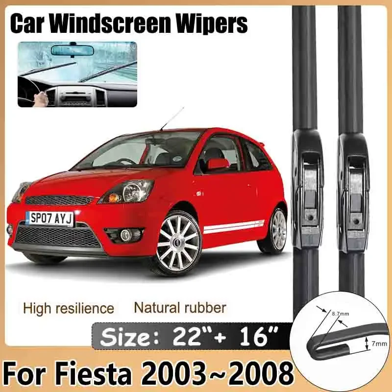 Car Front Windshield Wipers For Ford Fiesta 5 MK5 2003~2008 Hatchback Cleaning Window Windscreen Brushes Accessories 2004 2005
Car Front Windshield Wipers For Ford Fiesta 5 MK5 2003~2008 Hatchback Cleaning Window Windscreen Brushes Accessories 2004 2005