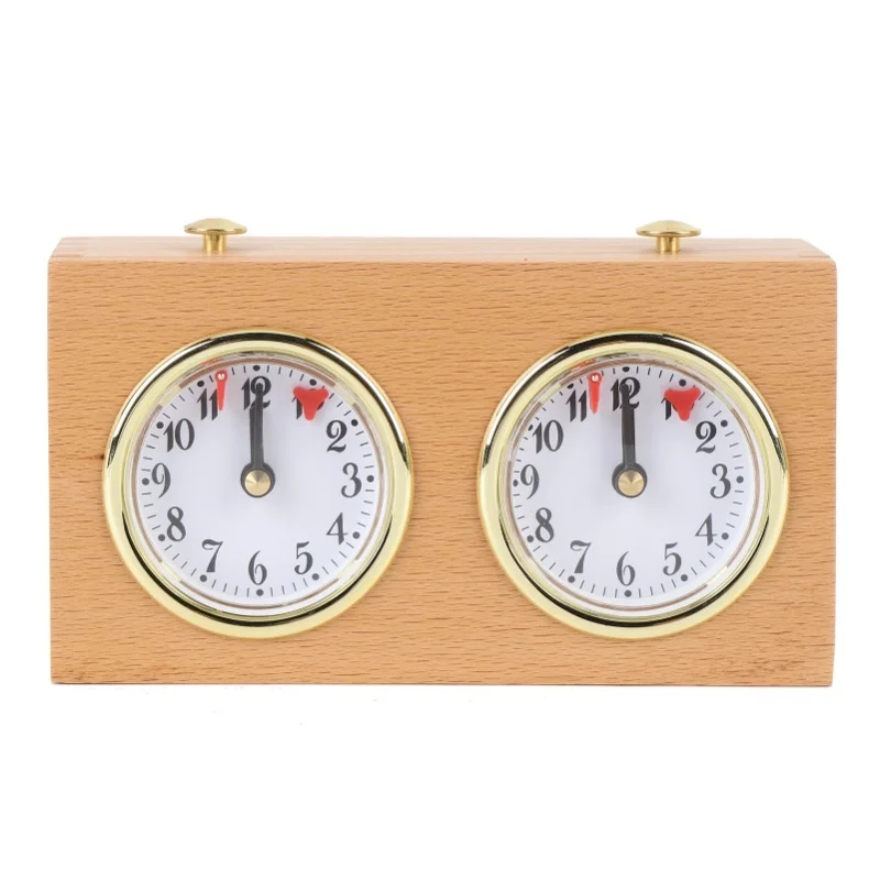 Chess Clock Analog Timer Retro Wooden Competition Timing High Accuracy Mechanical Tool
Chess Clock Analog Timer Retro Wooden Competition Timing High Accuracy Mechanical Tool
