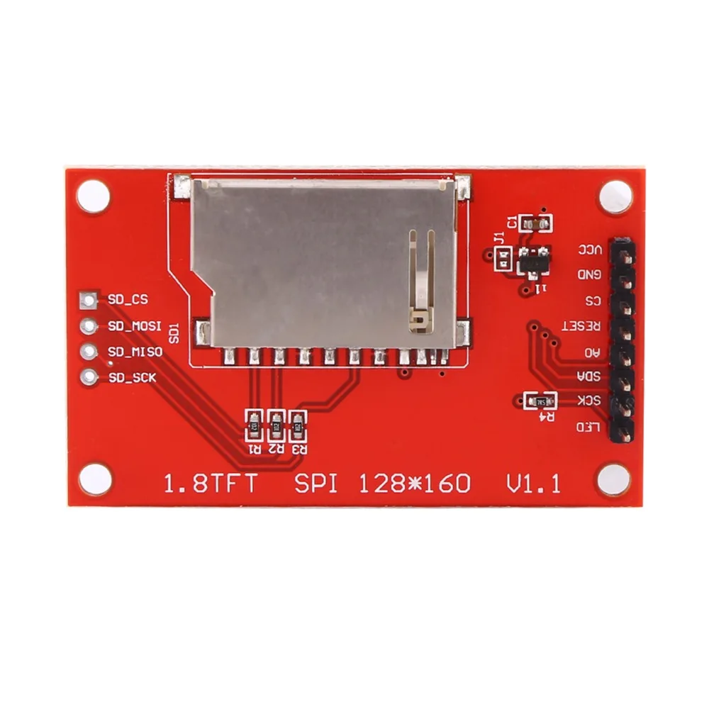 1,8-дюймовый SPI TFT ЖК-дисплей, модуль 128x160, портативный модуль дисплея ST7735, модуль интерфейса SPI, технологическая резка
1,8-дюймовый SPI TFT ЖК-дисплей, модуль 128x160, портативный модуль дисплея ST7735, модуль интерфейса SPI, технологическая резка