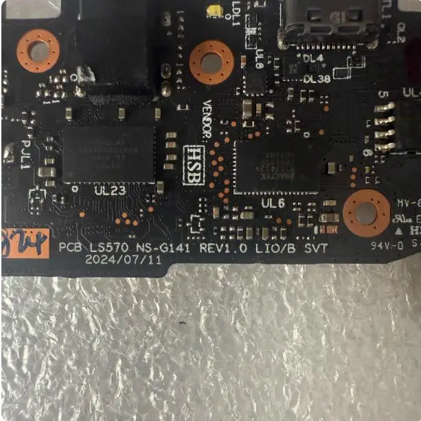 ORIGINAL USB BOARD FOR LENOVO Yoga AIR 15s ILL9 HDMI+USB+3.5mm AUDIO PORT LS-G570 NS-G141
ORIGINAL USB BOARD FOR LENOVO Yoga AIR 15s ILL9 HDMI+USB+3.5mm AUDIO PORT LS-G570 NS-G141