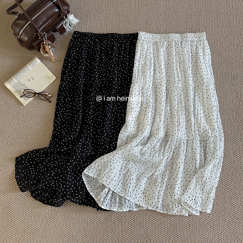 Wedbleser Polka Dot Sweet Drape Elastic Waist Skirt 2025 Summer New Korean Version Women Loose Versatile A-line Long Skirt
Wedbleser Polka Dot Sweet Drape Elastic Waist Skirt 2025 Summer New Korean Version Women Loose Versatile A-line Long Skirt