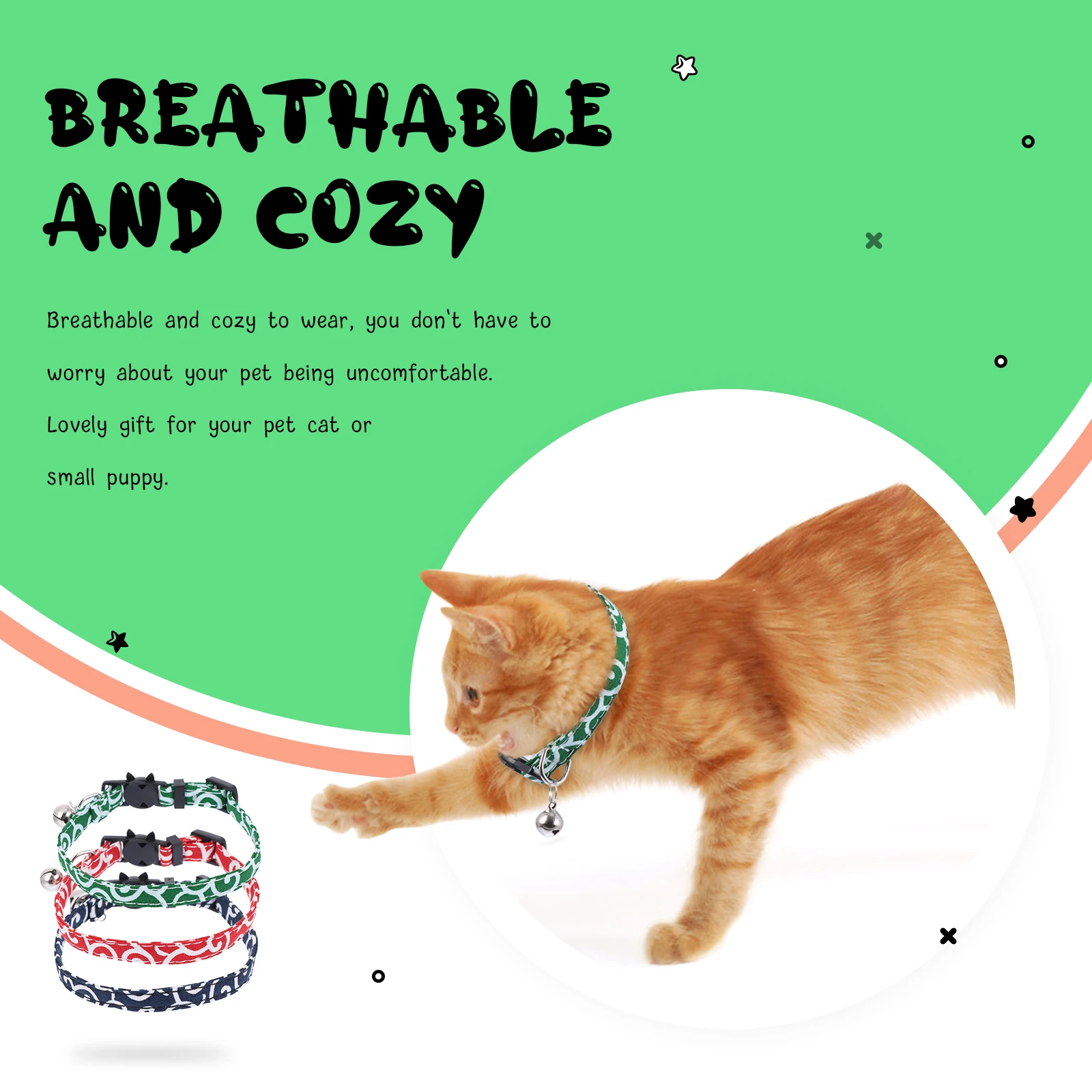 3Pcs Adjustable Pet Cat Bow Collar Breathable Kitten Safety Bell for Christmas Birthday Festival Party Cat Collar
3Pcs Adjustable Pet Cat Bow Collar Breathable Kitten Safety Bell for Christmas Birthday Festival Party Cat Collar