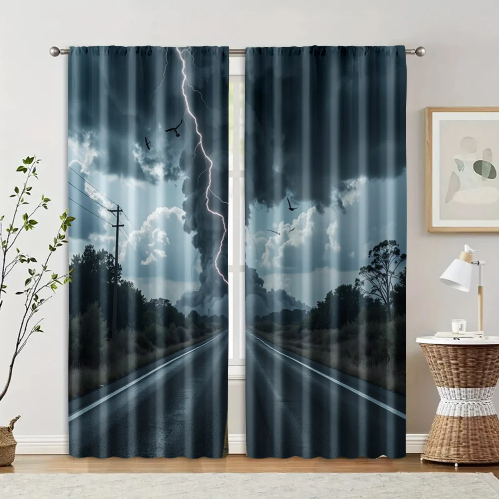 2 pcs, filtering curtains (excluding rods, non-movable, without batteries) Tornado Highway Disaster (2) for use in bedrooms and
2 pcs, filtering curtains (excluding rods, non-movable, without batteries) Tornado Highway Disaster (2) for use in bedrooms and