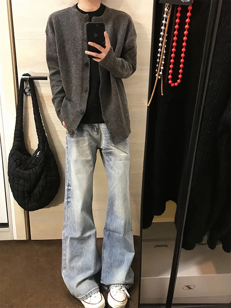 Light Blue Vintage Straight Leg Jeans Men's Spring Autumn Knife Flared Pants Loose Fit Comfortable Jeans Casual Sle
Light Blue Vintage Straight Leg Jeans Men's Spring Autumn Knife Flared Pants Loose Fit Comfortable Jeans Casual Sle