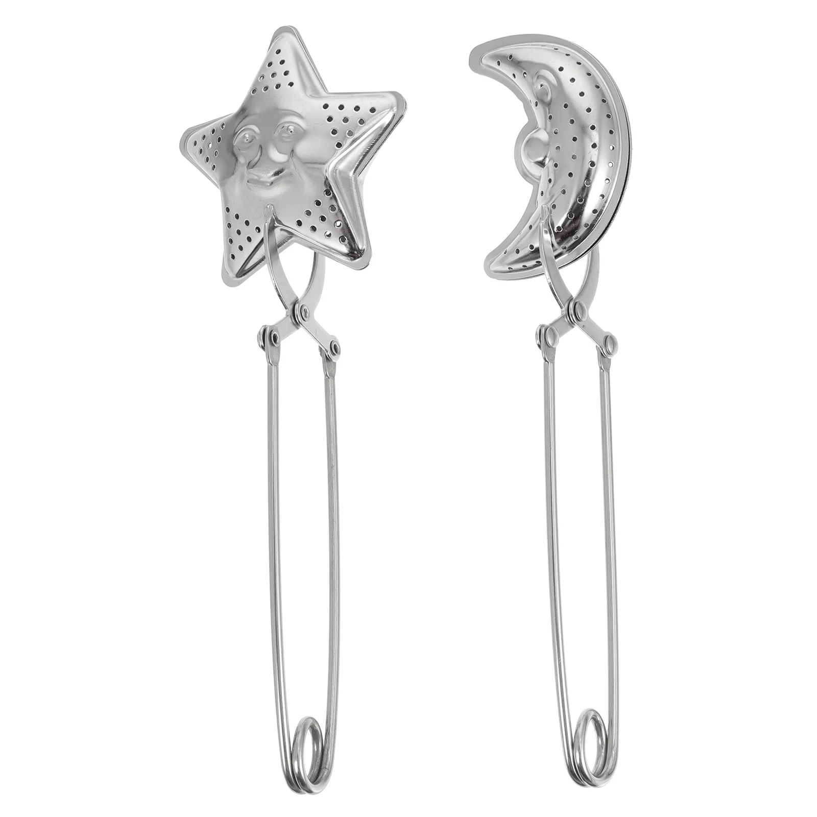 2 Pcs Tea Leak Filter Moon Star Shaped Strainer Stainless Steel Leaf Pincer Residue Infuser Travel Loose
2 Pcs Tea Leak Filter Moon Star Shaped Strainer Stainless Steel Leaf Pincer Residue Infuser Travel Loose