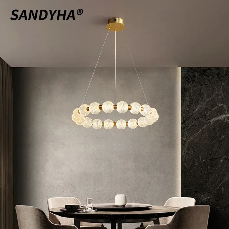 SANDYHA Cream Chandelier Nordic Pearl Necklace Pendant Light Ring Lamp for Bedroom Living Room Led Lighting Fixture Home Decor
SANDYHA Cream Chandelier Nordic Pearl Necklace Pendant Light Ring Lamp for Bedroom Living Room Led Lighting Fixture Home Decor
