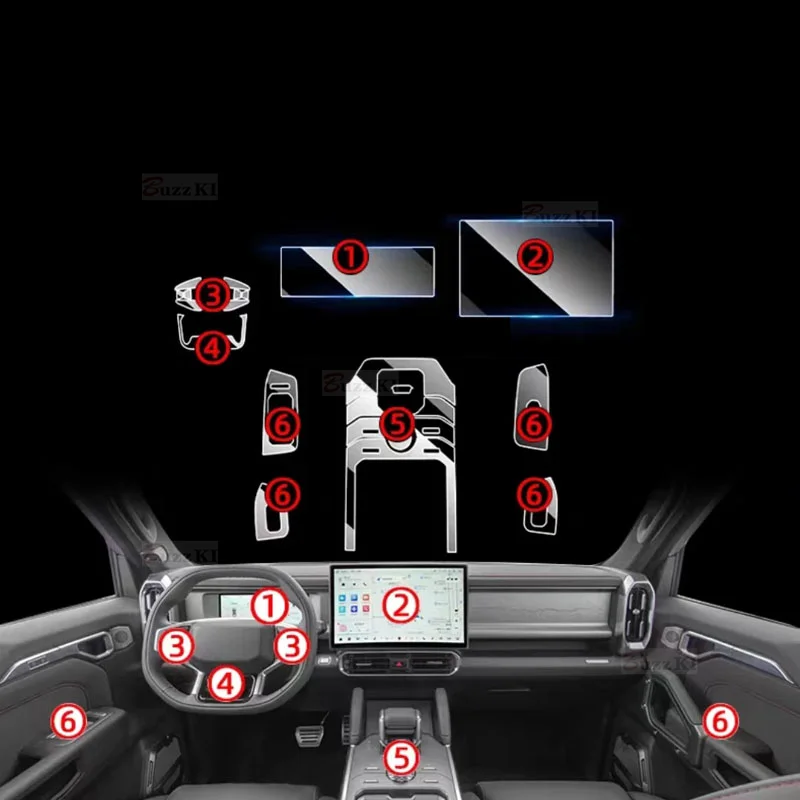 Для Jetour Traveler T2 2024-2023 внутренняя центральная консоль автомобиля GPS приборная панель прозрачная восстанавливающая кожу Защита от царапин
Для Jetour Traveler T2 2024-2023 внутренняя центральная консоль автомобиля GPS приборная панель прозрачная восстанавливающая кожу Защита от царапин