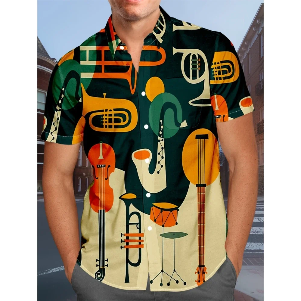 Мужская рубашка с 3D-принтом музыки, Повседневная модная рубашка с коротким рукавом для мужчин, свободная дышащая гавайская рубашка, мужская повседневная одежда
Мужская рубашка с 3D-принтом музыки, Повседневная модная рубашка с коротким рукавом для мужчин, свободная дышащая гавайская рубашка, мужская повседневная одежда