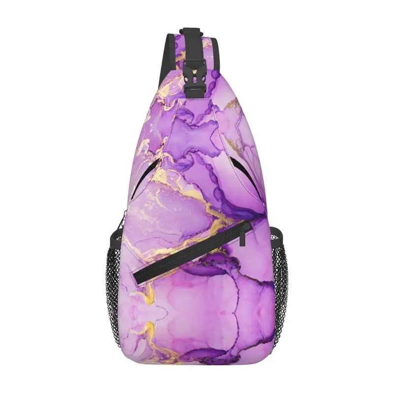 Custom Luxury Purple Abstract Texture Marble Pattern Sling Chest Bag Crossbody Shoulder Backpack for Men Traveling Daypack
Custom Luxury Purple Abstract Texture Marble Pattern Sling Chest Bag Crossbody Shoulder Backpack for Men Traveling Daypack