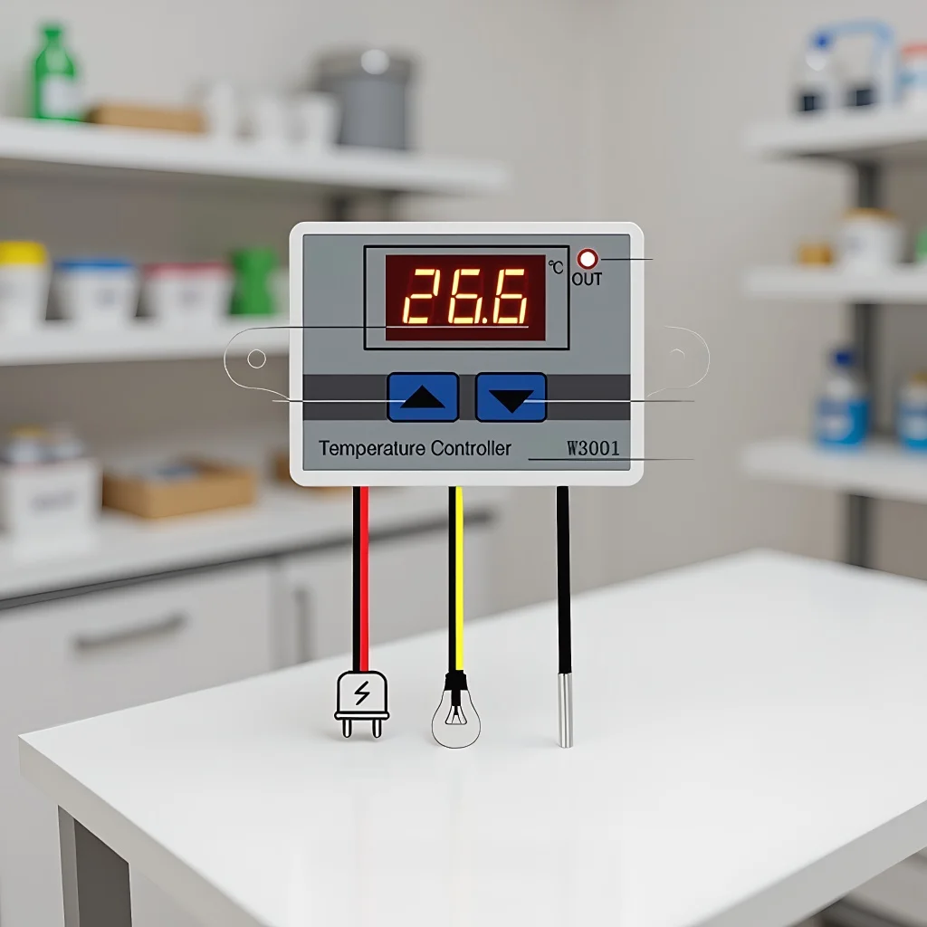 Цифровой термостат W3001, регулятор температуры 12 В/24 В/220 В
Цифровой термостат W3001, регулятор температуры 12 В/24 В/220 В