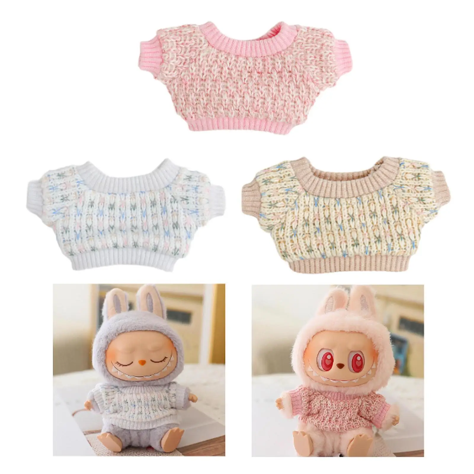 Fashion Doll Sweater Fashion DIY Photo Props Educational for Little Girls Dress up Make Your Own Doll Costume for 5.91inch Doll
Fashion Doll Sweater Fashion DIY Photo Props Educational for Little Girls Dress up Make Your Own Doll Costume for 5.91inch Doll