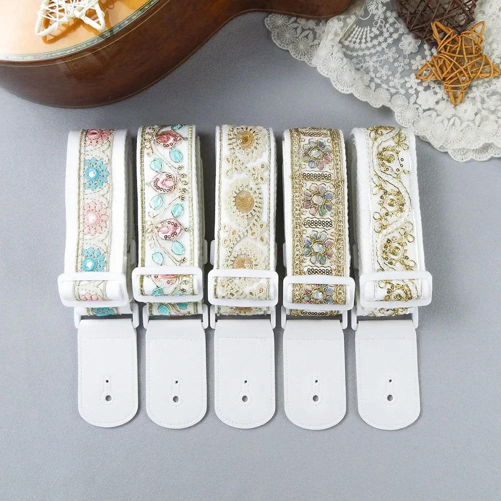 Adjustable Guitar Strap Acoustic Guitar Electric Guitar Embroidery Muticolor Parts With Strap Lock Accessories
Adjustable Guitar Strap Acoustic Guitar Electric Guitar Embroidery Muticolor Parts With Strap Lock Accessories