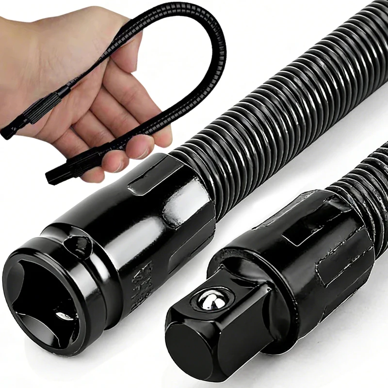 Flexible Socket Extension Bar Bendable Extension Rod for Ratchet Electric Pneumatic Wrench Hand Tools Supplies 250mm 350mm
Flexible Socket Extension Bar Bendable Extension Rod for Ratchet Electric Pneumatic Wrench Hand Tools Supplies 250mm 350mm