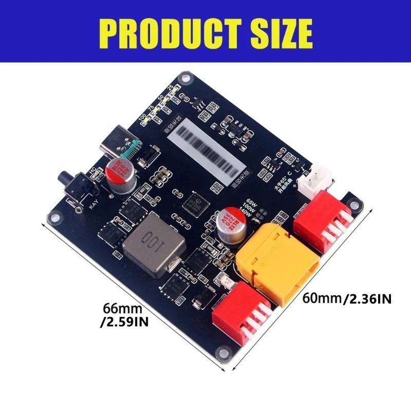 E15D Двунаправленный модуль быстрой зарядки быстрого зарядки IP2366 PD3.1 140W 2S-6S Зарядка аккумулятора Модуль зарядки зарядки
E15D Двунаправленный модуль быстрой зарядки быстрого зарядки IP2366 PD3.1 140W 2S-6S Зарядка аккумулятора Модуль зарядки зарядки