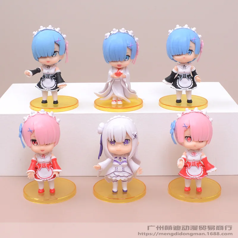 6PCS Anime Re: World To Zero Rem Emilia PVC Figures Toys Gift
6PCS Anime Re: World To Zero Rem Emilia PVC Figures Toys Gift