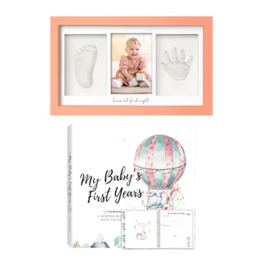 KeaBabies Baby Hand and Footprint Kit and First 5 Years Baby Memory Book Journal - Prints Duo Photo Frame for Newborn - 90 Page
KeaBabies Baby Hand and Footprint Kit and First 5 Years Baby Memory Book Journal - Prints Duo Photo Frame for Newborn - 90 Page
