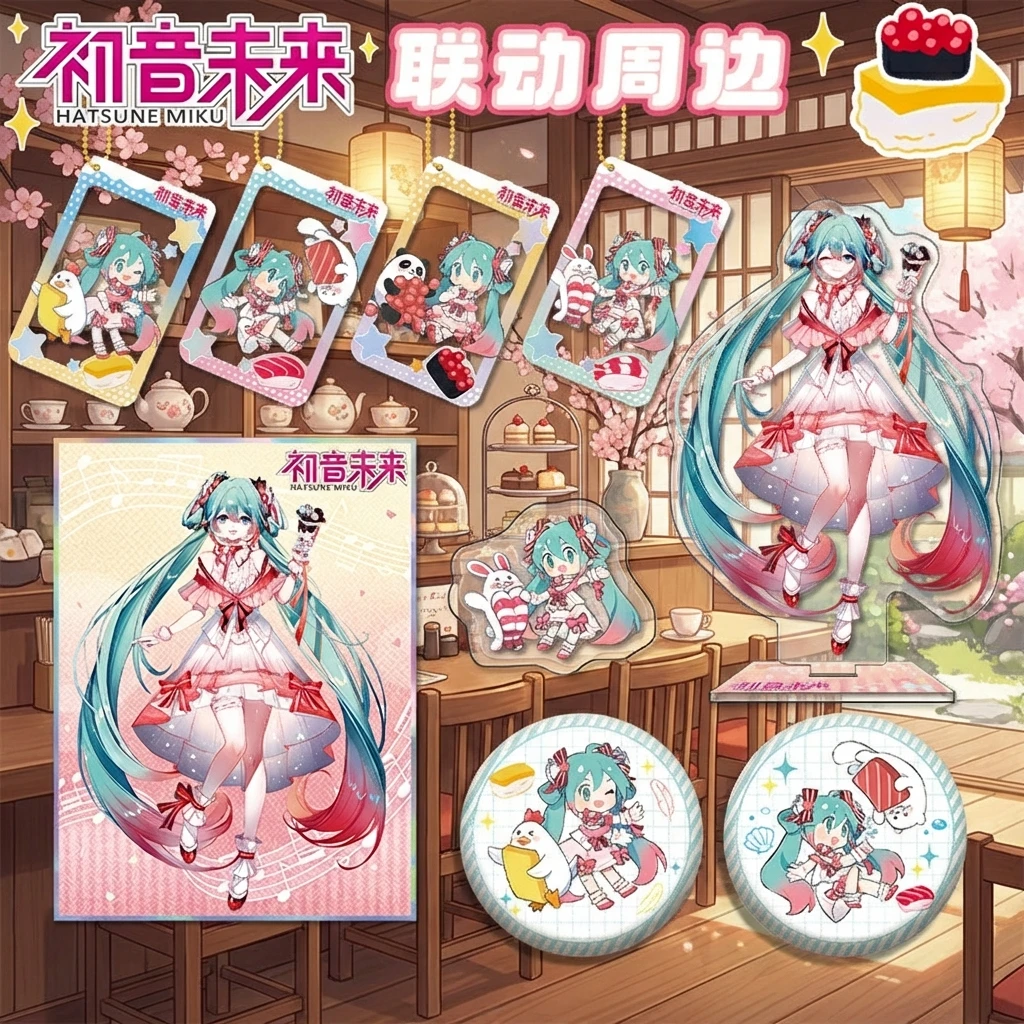 Miku Hatsune Sushi Chef Collaboration Acrylic Stand Clear Card Bead Chain Keychain Double Sparkle Badge Anime Merchandise Gift
Miku Hatsune Sushi Chef Collaboration Acrylic Stand Clear Card Bead Chain Keychain Double Sparkle Badge Anime Merchandise Gift