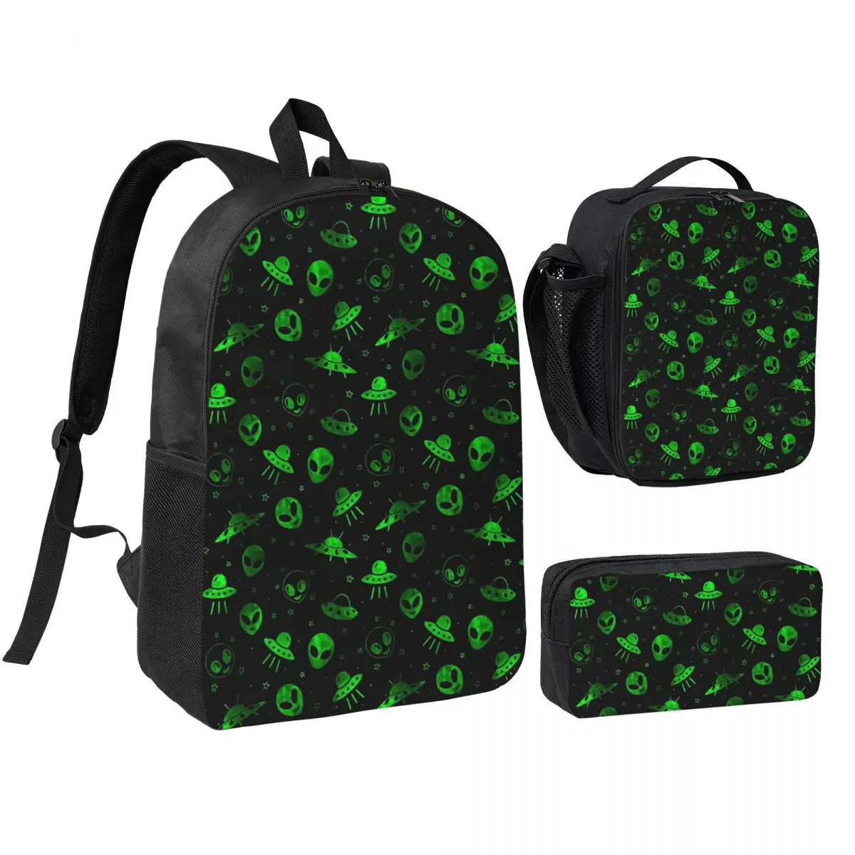 Aliens And UFOs Pattern Backpack Student Boys Girls BookBag School Bag Laptop Shoulder Bags 3ps Insulated Lunch Bag Pencil Case
Aliens And UFOs Pattern Backpack Student Boys Girls BookBag School Bag Laptop Shoulder Bags 3ps Insulated Lunch Bag Pencil Case