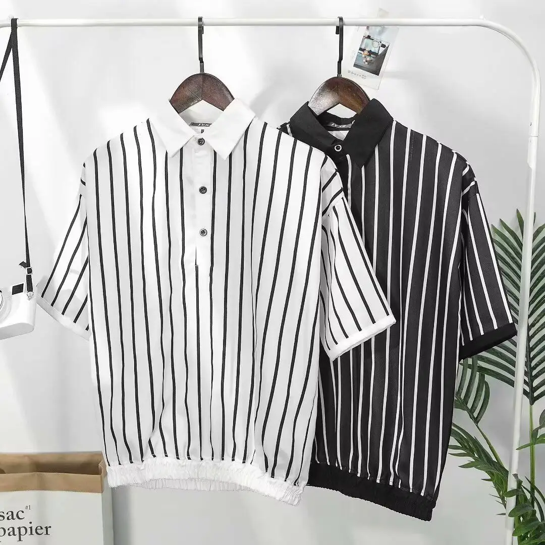 Мужская одежда Футболка-поло в белую полоску с воротником на пуговицах Slim Fit Быстросохнущий повседневный удобный стильный топ для молодых мужчин
Мужская одежда Футболка-поло в белую полоску с воротником на пуговицах Slim Fit Быстросохнущий повседневный удобный стильный топ для молодых мужчин