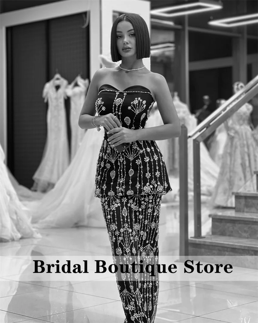 Luxury Arabic Evening Dresses Elegant Beaded Sequins Straight Wedding Party Dress Dubai Long Cocktail Prom Dress Customized
Luxury Arabic Evening Dresses Elegant Beaded Sequins Straight Wedding Party Dress Dubai Long Cocktail Prom Dress Customized