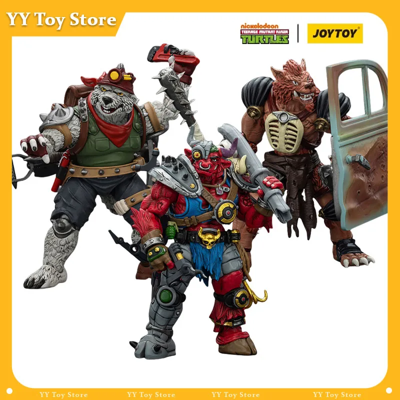 New Joytoy 3PCS Ninja Turtles 1/18 Action Figure Bull Grandchuk Mole Debeck Red Wolf Lazar Model Doll Collection Desk Toys Gift
New Joytoy 3PCS Ninja Turtles 1/18 Action Figure Bull Grandchuk Mole Debeck Red Wolf Lazar Model Doll Collection Desk Toys Gift