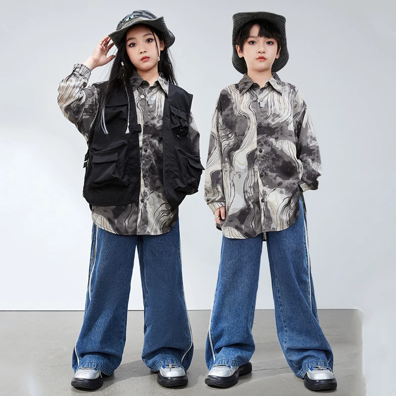 2024 New Hip Hop Dance Costumes For Girls Loose Vest Hiphop Pants Streetwear Boys Modern Jazz Performance Stage Clothes DQS15711
2024 New Hip Hop Dance Costumes For Girls Loose Vest Hiphop Pants Streetwear Boys Modern Jazz Performance Stage Clothes DQS15711