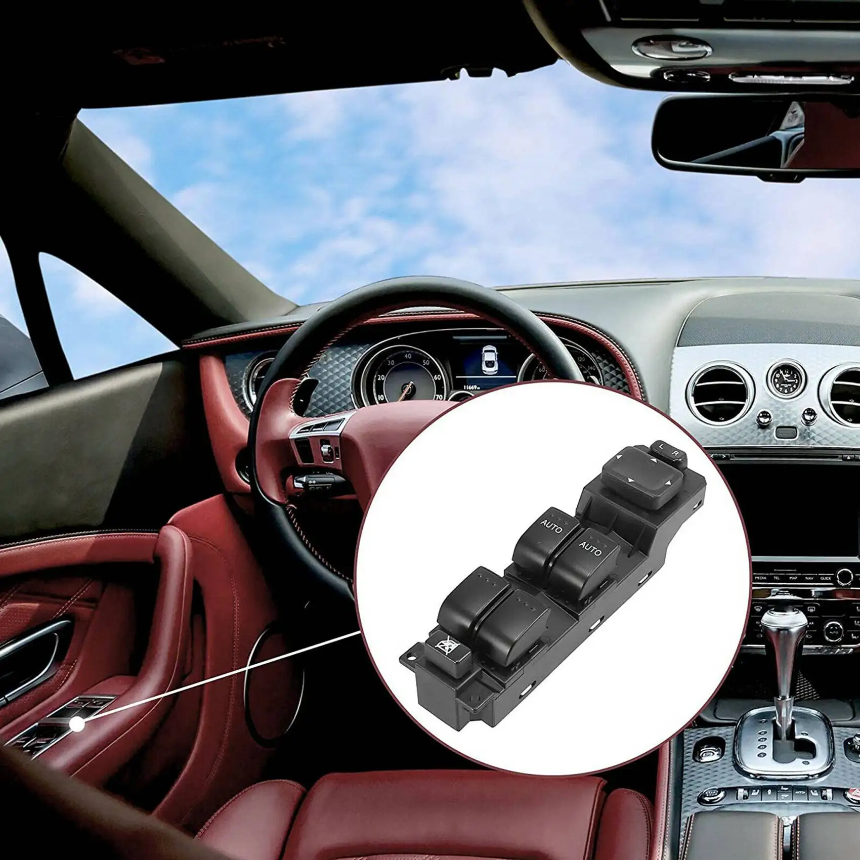 A77T-Power Window Master Control Switch Fit For 2007-2012 Mazda CX7 Front Left Drivers Side Replacement Part GS3L-66-350
A77T-Power Window Master Control Switch Fit For 2007-2012 Mazda CX7 Front Left Drivers Side Replacement Part GS3L-66-350