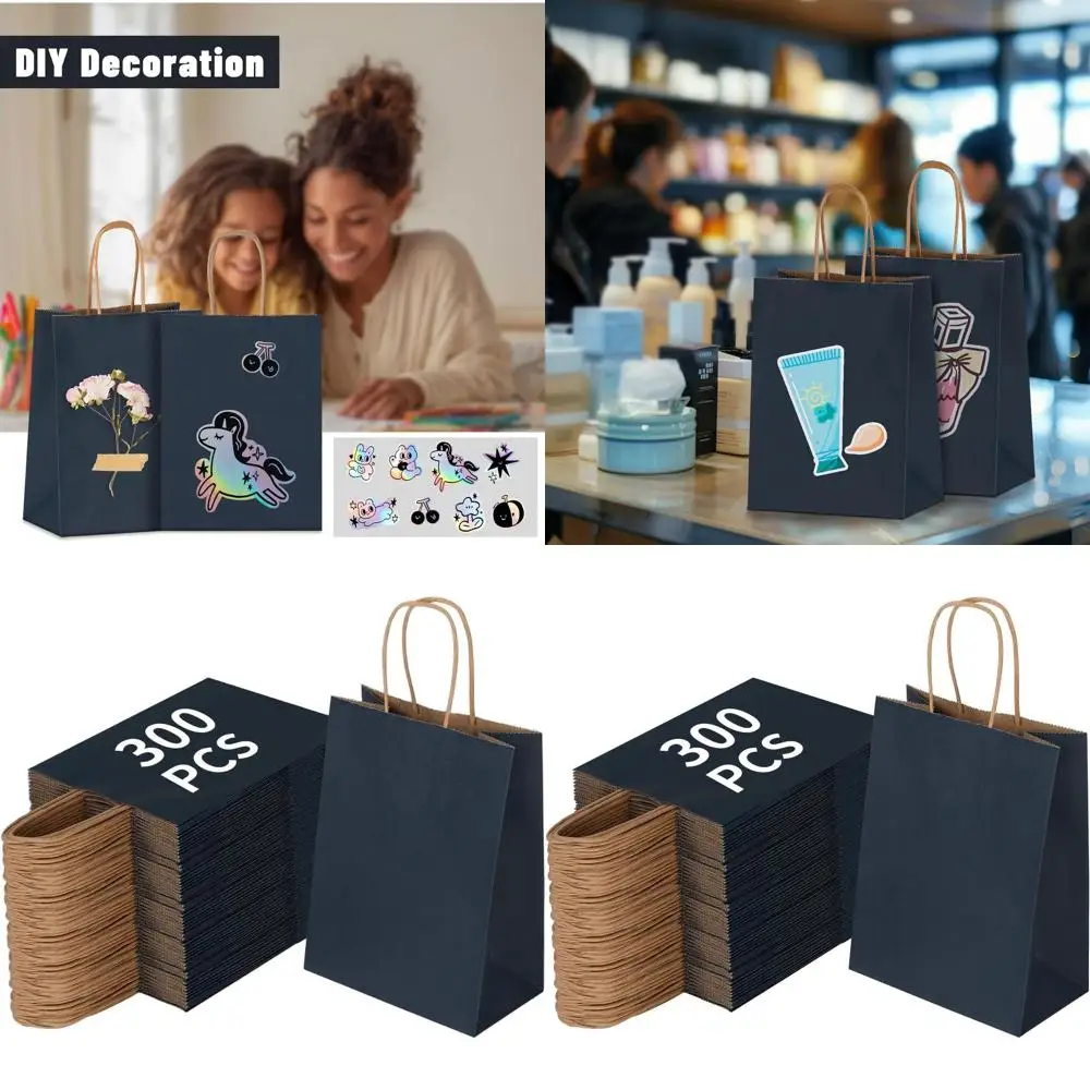 300 Pack Navy Blue 5.95x3.25x8 Inch Paper Bags with Handles - Ideal for Party Favors, Shopping, and Gift Packaging
300 Pack Navy Blue 5.95x3.25x8 Inch Paper Bags with Handles - Ideal for Party Favors, Shopping, and Gift Packaging